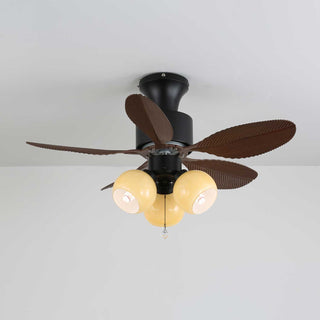 Plafonnier Ventilateur Althea Vintage en Bois