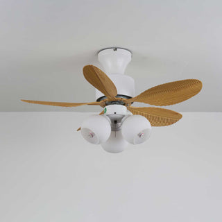 Plafonnier Ventilateur Althea Vintage en Bois