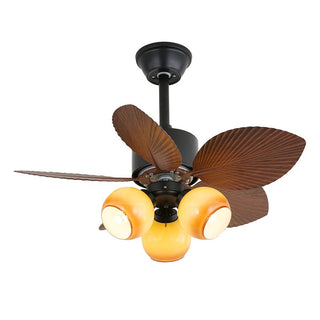 Liora Plafonnier Ventilateur en Bois Tropical