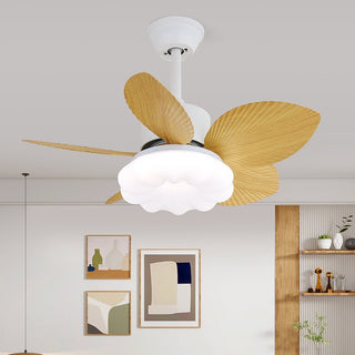 Liora Plafonnier Ventilateur en Bois Tropical