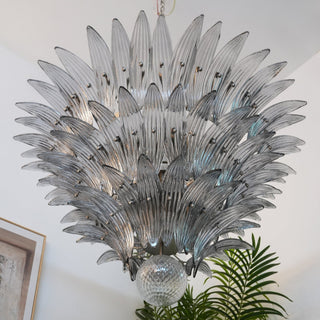 Aurora Lustre en Verre de Murano Feuille de Palmier