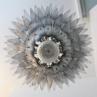 Aurora Lustre en Verre de Murano Feuille de Palmier