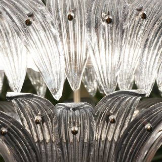 Aurora Lustre en Verre de Murano Feuille de Palmier