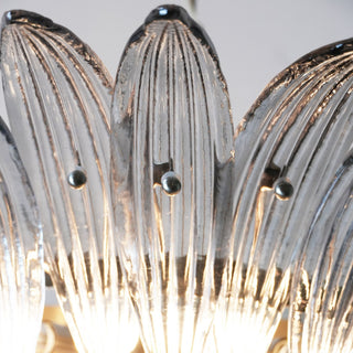 Aurora Lustre en Verre de Murano Feuille de Palmier
