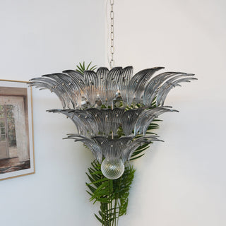 Aurora Lustre en Verre de Murano Feuille de Palmier
