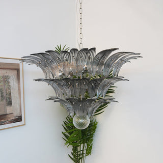 Aurora Lustre en Verre de Murano Feuille de Palmier