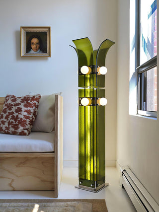 Niranaine Art Déco Lampadaire en Acrylique