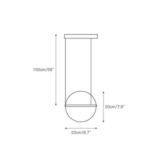 Vacaria Suspension Métal Plastique Minimaliste Moderne