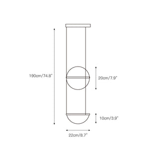 Vacaria Suspension Métal Plastique Minimaliste Moderne