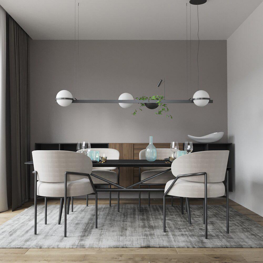 Xenith Suspension Contemporaine en Acrylique