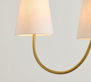 Cevaris Lustre Laiton Tissu Courbé Créativité Individuelle