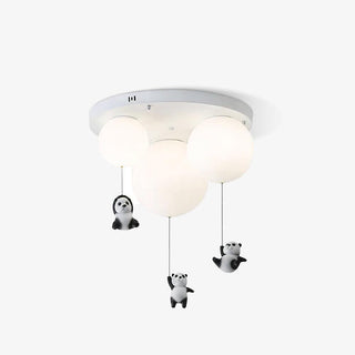 Aursilos Lampe de Plafond en Verre Panda Élégante