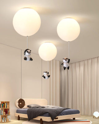 Aursilos Lampe de Plafond en Verre Panda Élégante