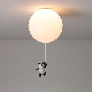 Aursilos Lampe de Plafond en Verre Panda Élégante