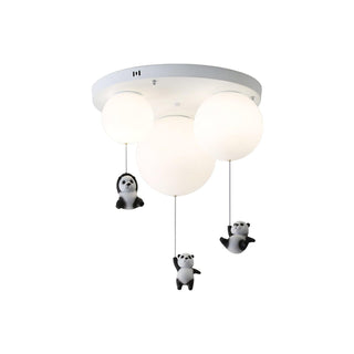 Aursilos Lampe de Plafond en Verre Panda Élégante