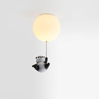 Aursilos Lampe de Plafond en Verre Panda Élégante