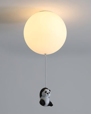 Aursilos Lampe de Plafond en Verre Panda Élégante