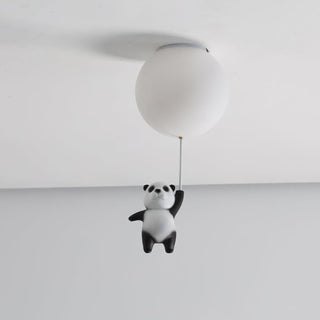Aursilos Lampe de Plafond en Verre Panda Élégante