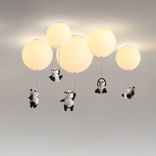 Aursilos Lampe de Plafond en Verre Panda Élégante