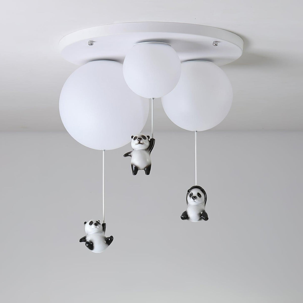 Clarara Lampe de Plafond en Verre Panda Élégante