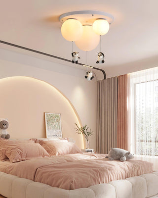 Aursilos Lampe de Plafond en Verre Panda Élégante