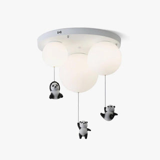Aursilos Lampe de Plafond en Verre Panda Élégante