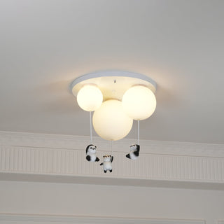 Aursilos Lampe de Plafond en Verre Panda Élégante
