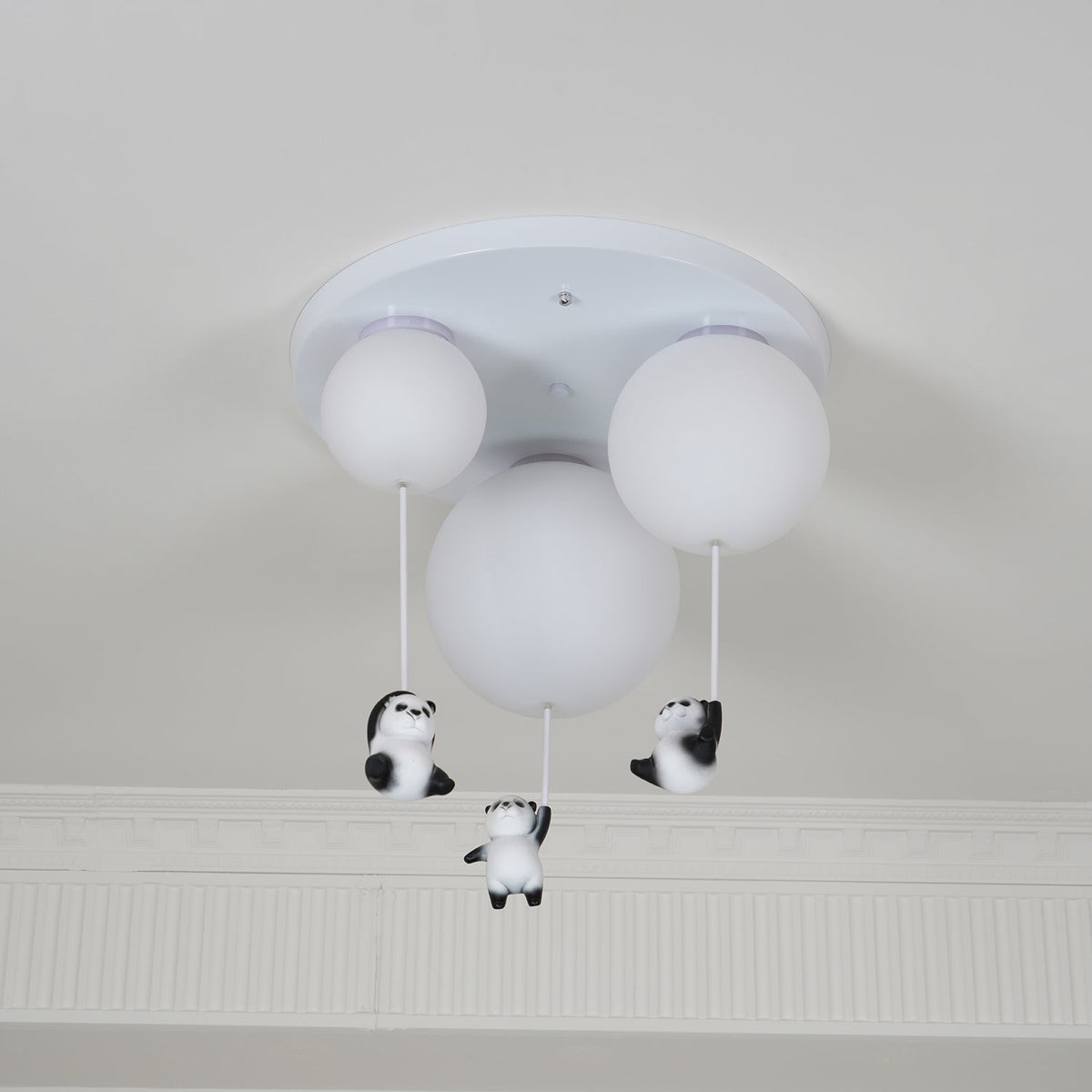 Clarara Lampe de Plafond en Verre Panda Élégante