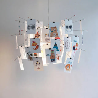 Lustra Lustre en Papier Personnalisable Créatif-Luire