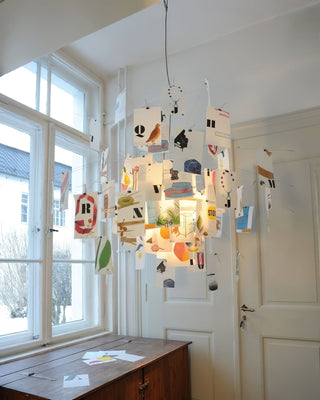 Lustra Lustre en Papier Personnalisable Créatif-Luire