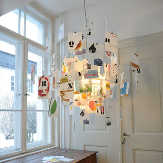Lustra Lustre en Papier Personnalisable Créatif-Luire