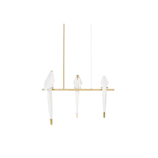 Lustra Lustre Grue en Papier Sculpturale LED
