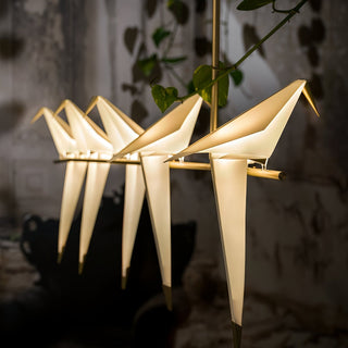 Lustra Lustre Grue en Papier Sculpturale LED