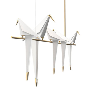 Lustra Lustre Grue en Papier Sculpturale LED