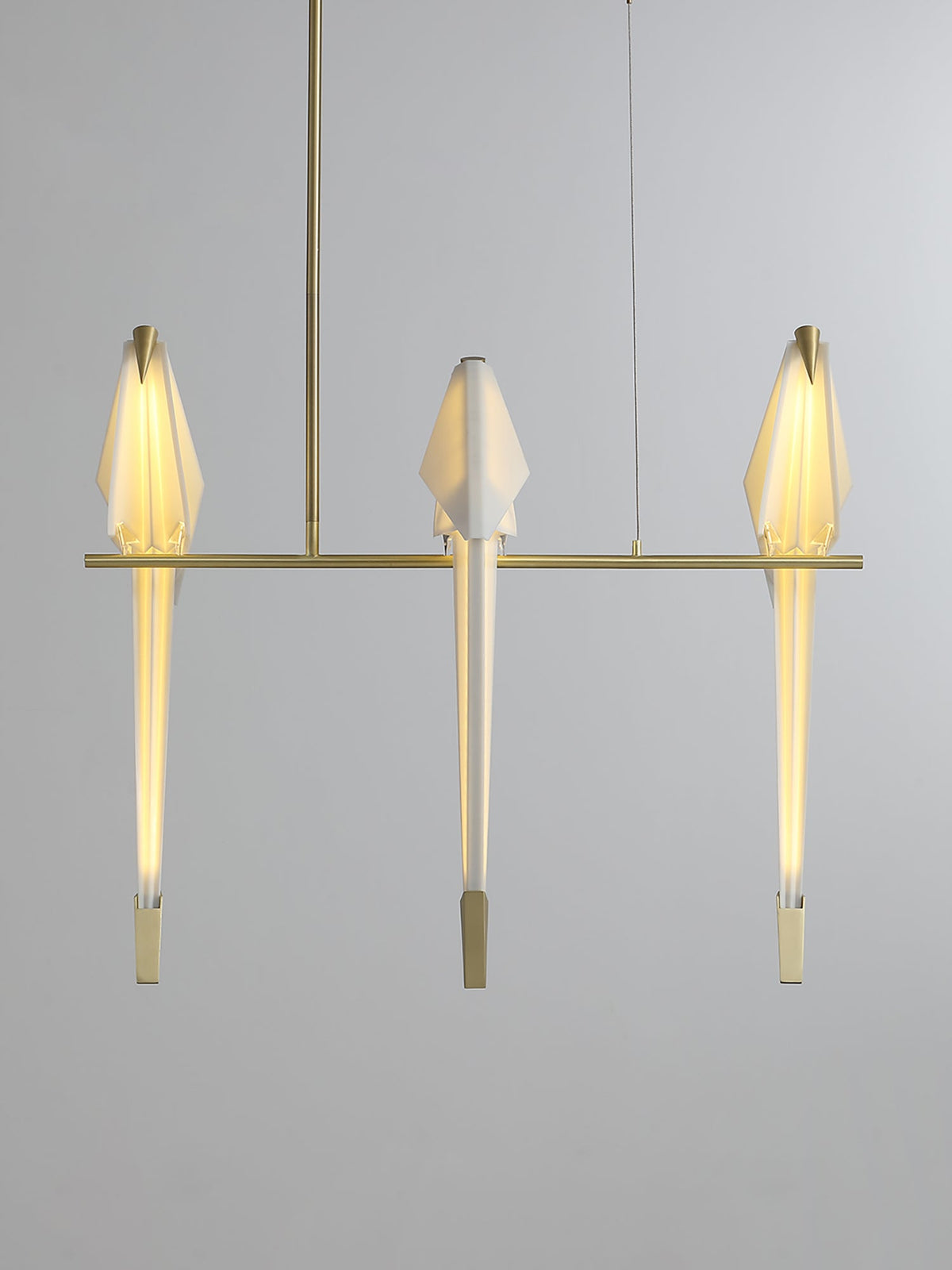 Mavelle Lustre Grue en Papier Sculpturale LED