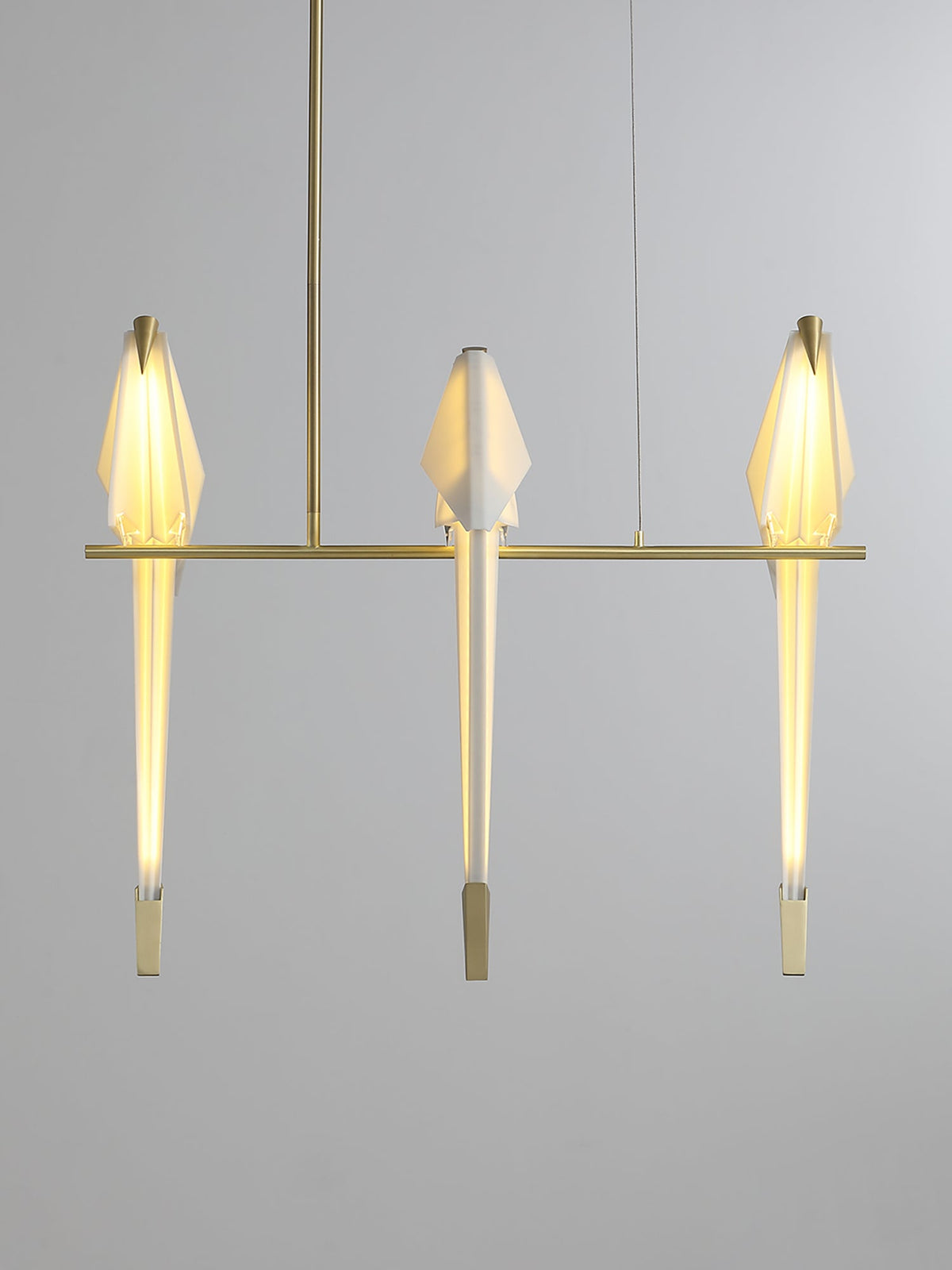 Mavelle Lustre Grue en Papier Sculpturale LED