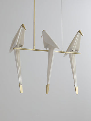 Lustra Lustre Grue en Papier Sculpturale LED