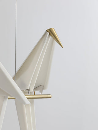 Lustra Lustre Grue en Papier Sculpturale LED