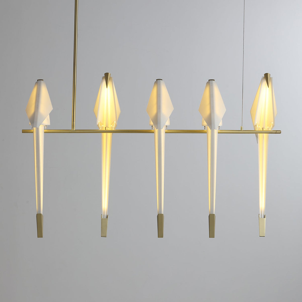 Mavelle Lustre Grue en Papier Sculpturale LED
