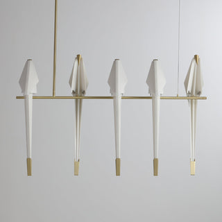 Lustra Lustre Grue en Papier Sculpturale LED