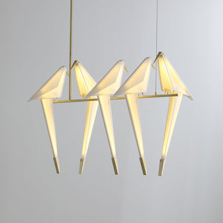 Lustra Lustre Grue en Papier Sculpturale LED