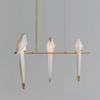 Lustra Lustre Grue en Papier Sculpturale LED