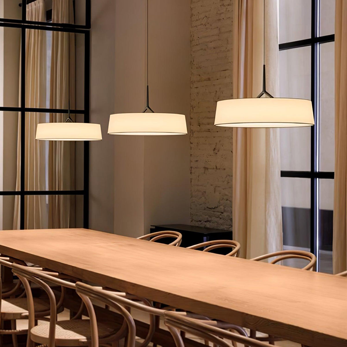 Niviora Cylindrique Tissu Suspension Lumière