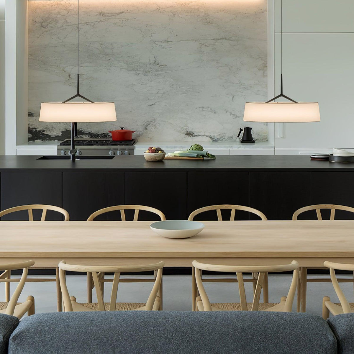 Niviora Cylindrique Tissu Suspension Lumière