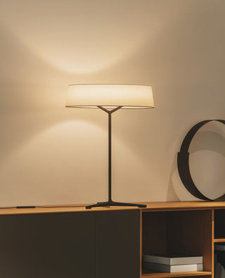 Linivira Lampe de Table de Table Scandinave en Tissu