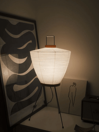 Paper Lantern Table Lamp-Neutral Decor