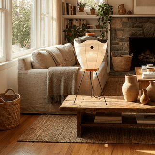 Paper Lantern Table Lamp-Neutral Decor