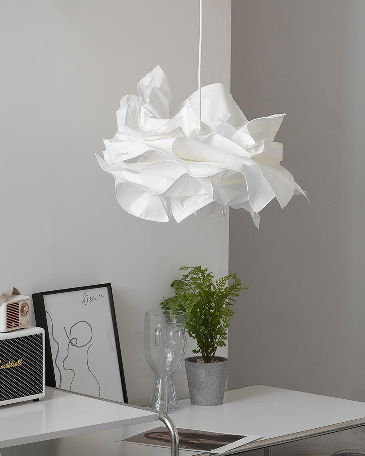 Erona Series Paper Pendant Light-Neutral Decor