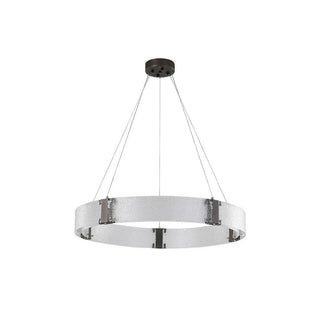 Parallel Lustre Verre Anneau Minimaliste Moderne-Luire