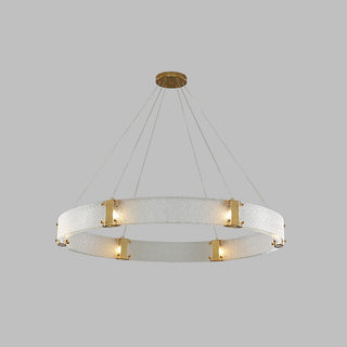 Parallel Lustre Verre Anneau Minimaliste Moderne-Luire